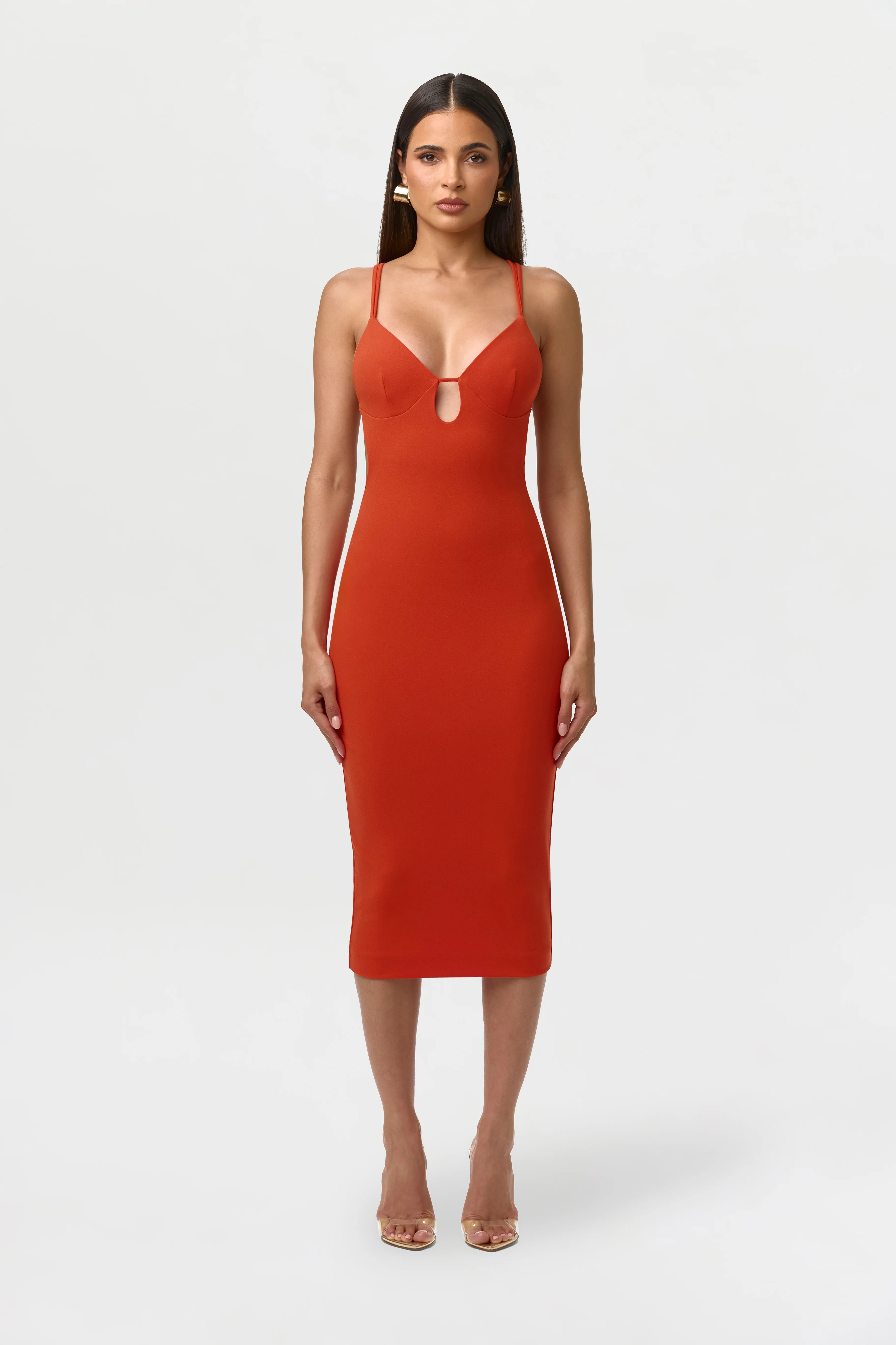 Crepe Midi Dress - Image 4