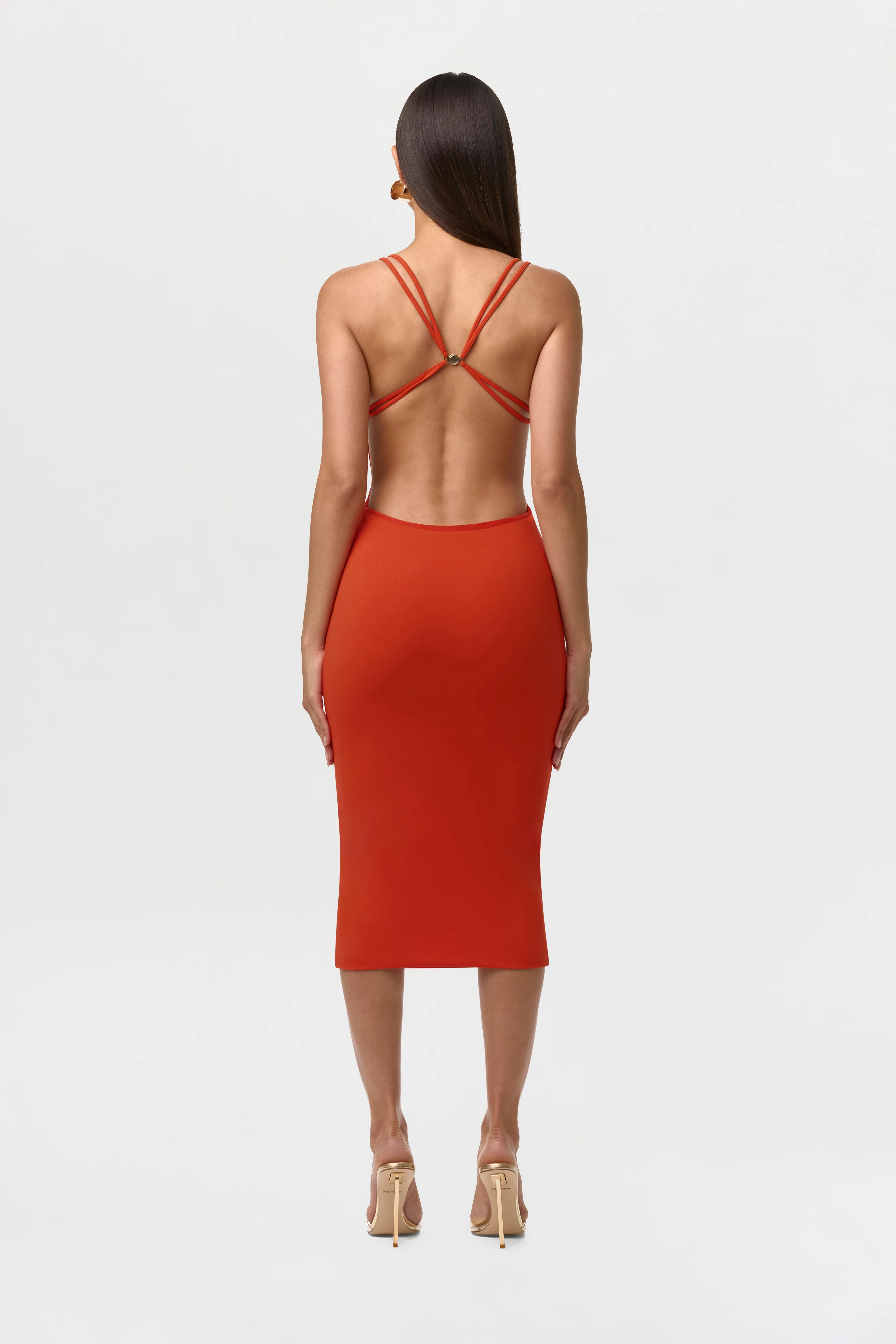 Crepe Midi Dress - Image 5