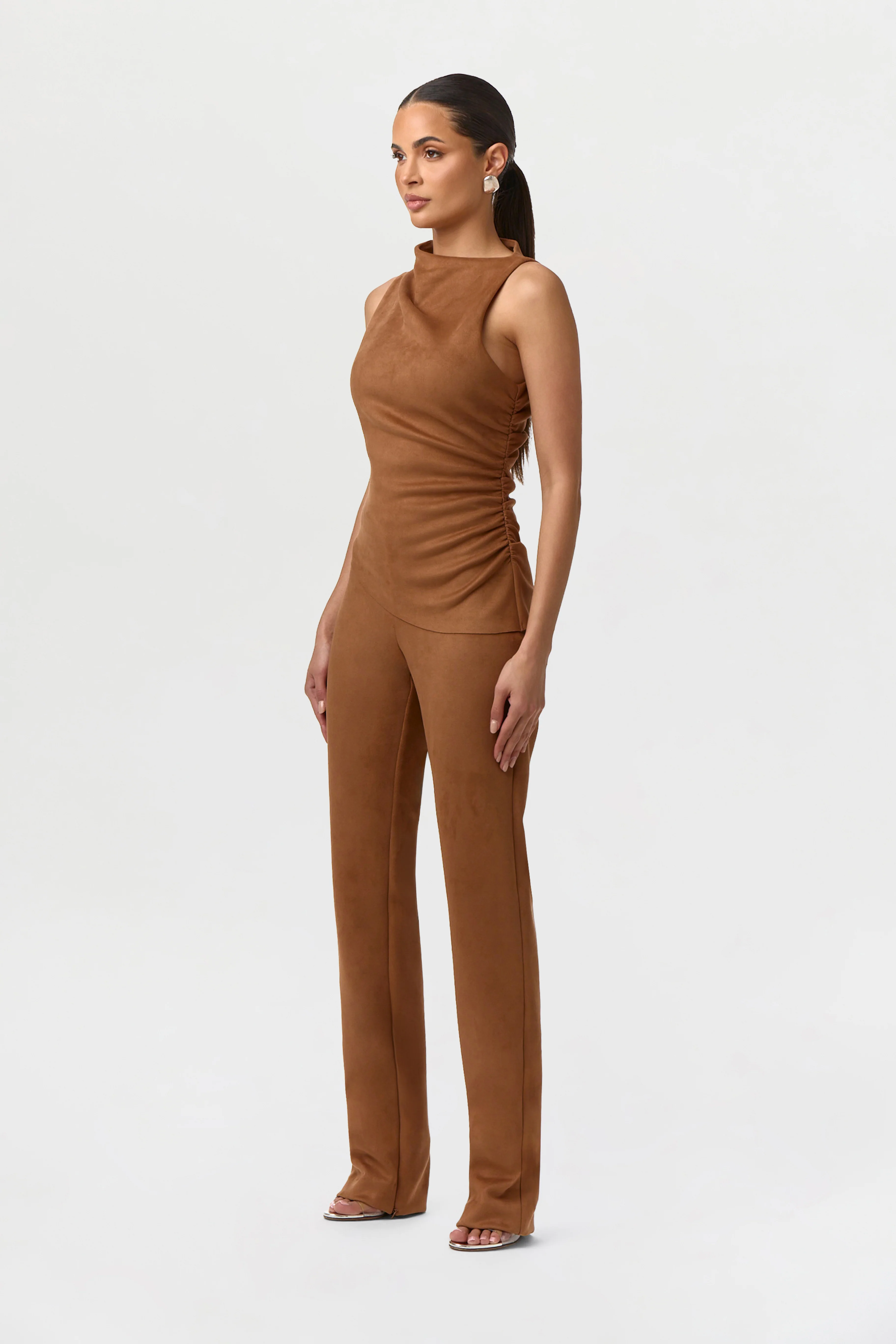 Faux Suede Pants