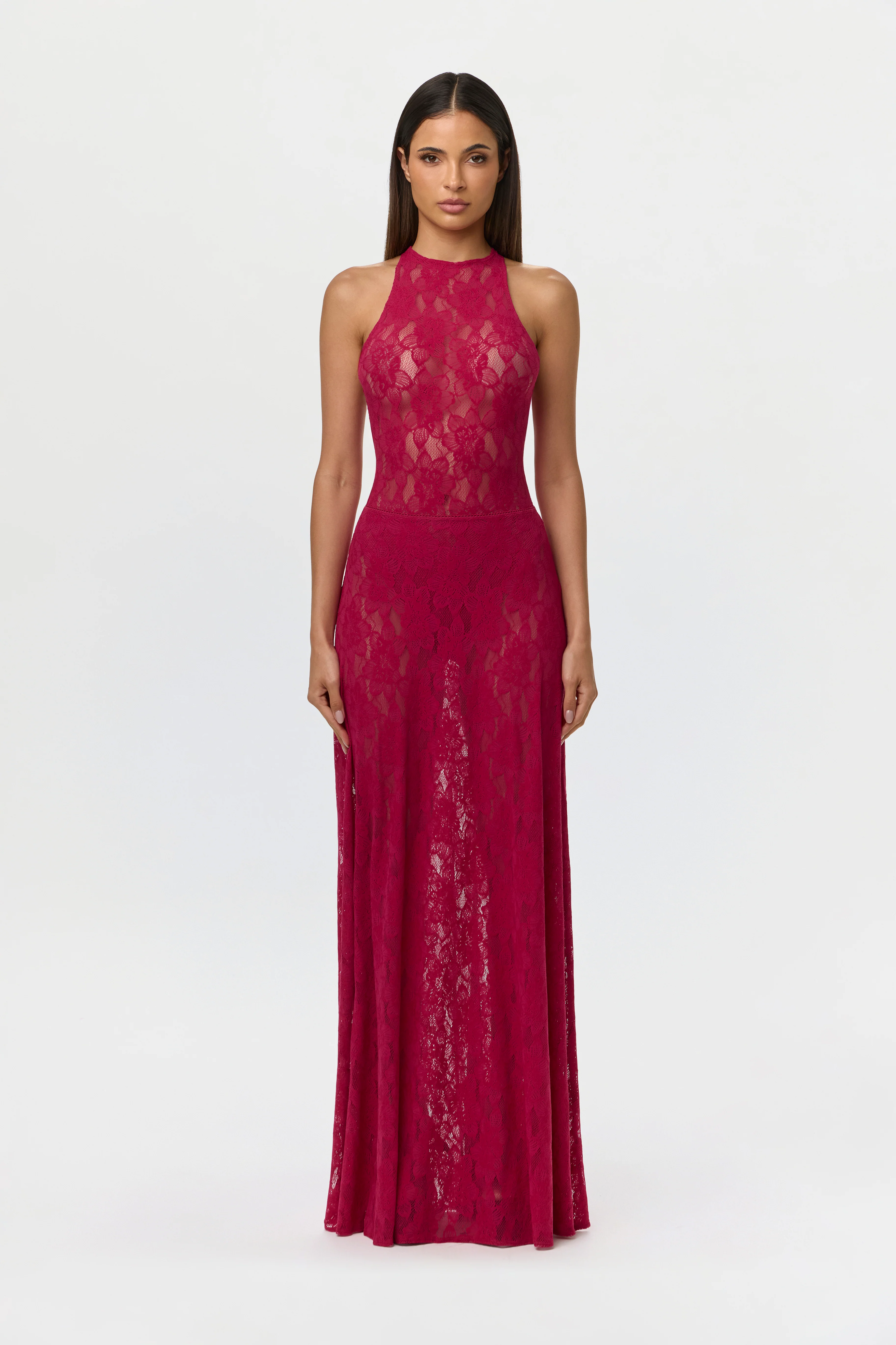 Stretch Lace Maxi Skirt - Image 2