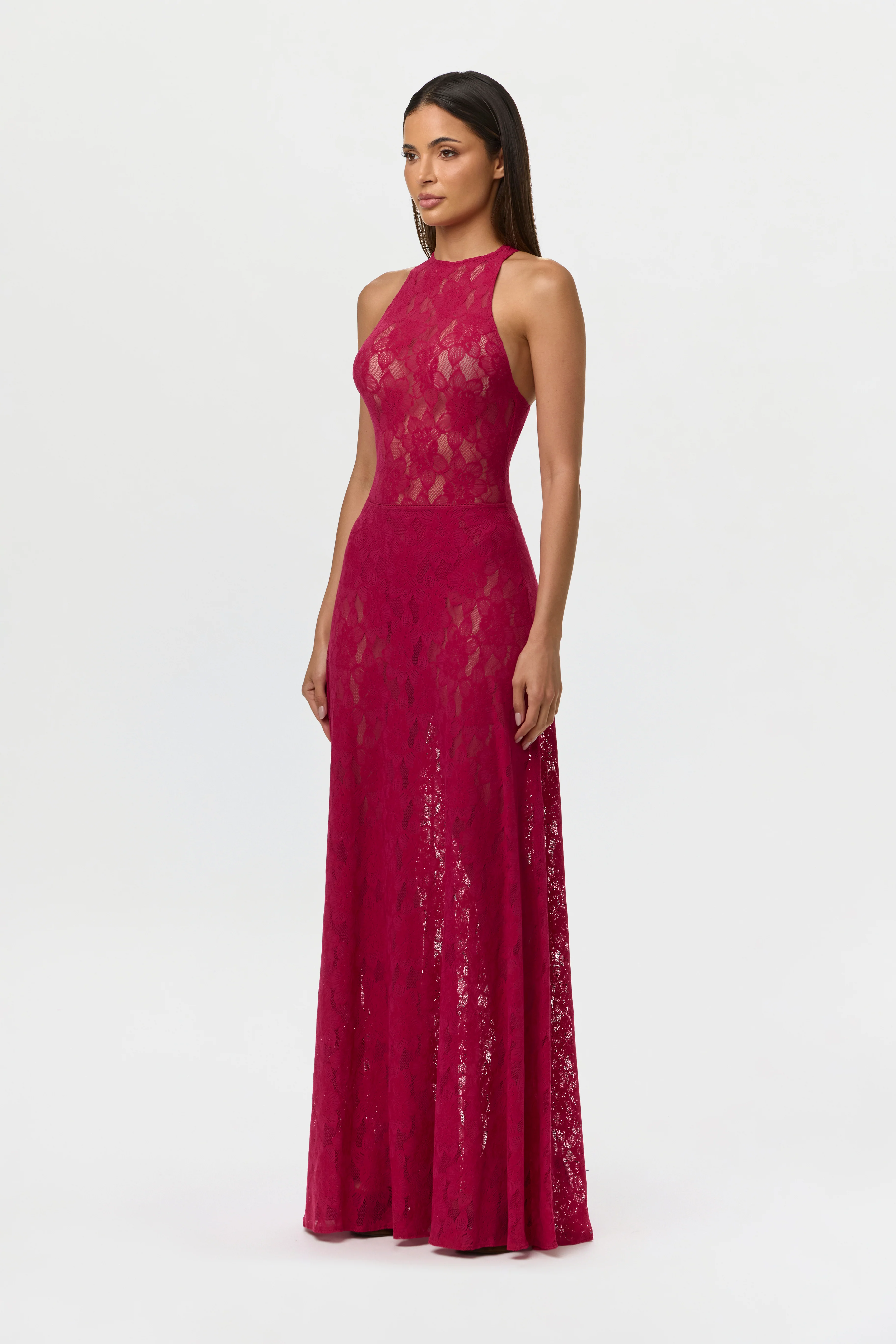 Stretch Lace Maxi Skirt - Image 3