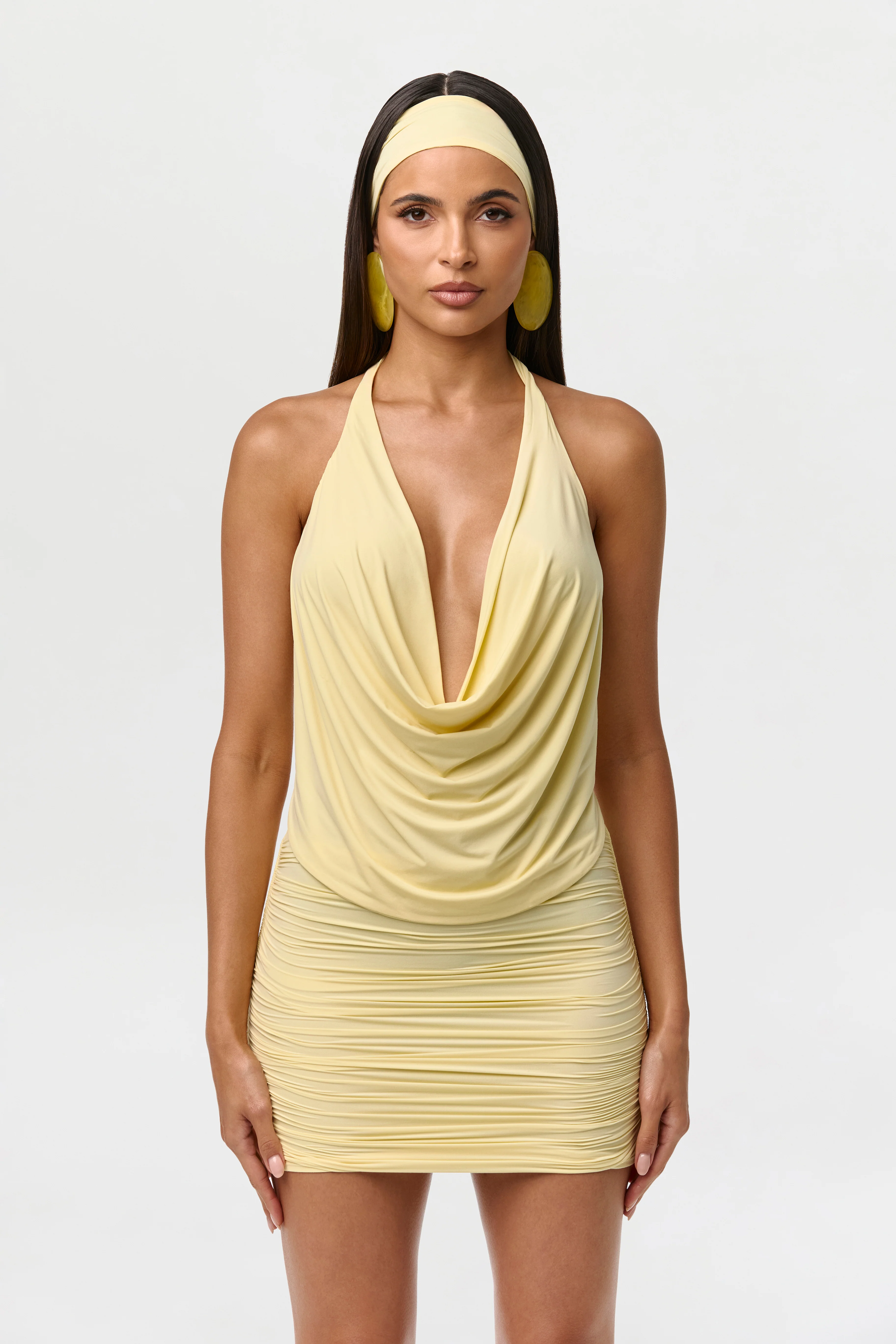 Naked Ruched Mini Skirt - Image 2