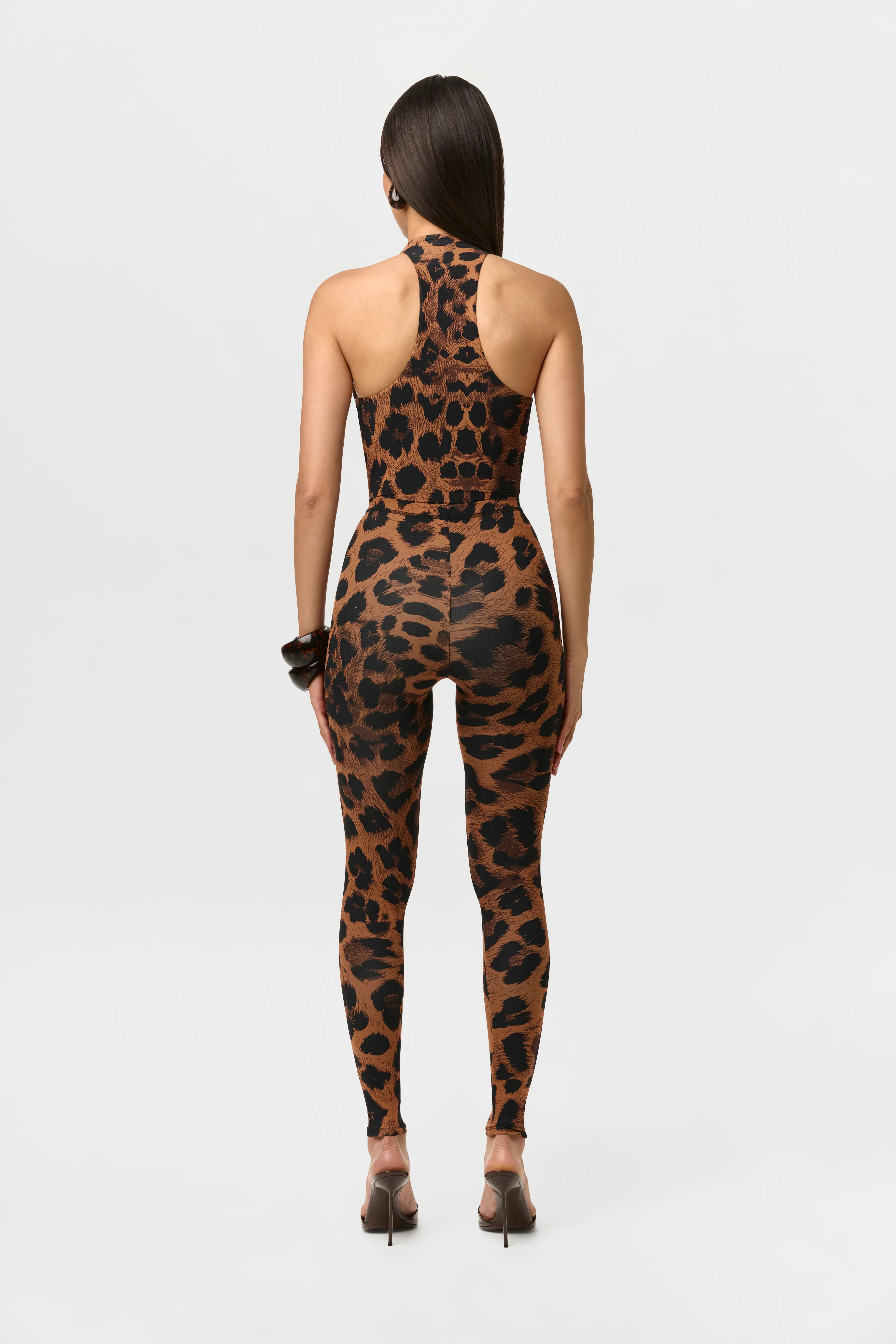 Naked Print Racerback Bodysuit - Image 9