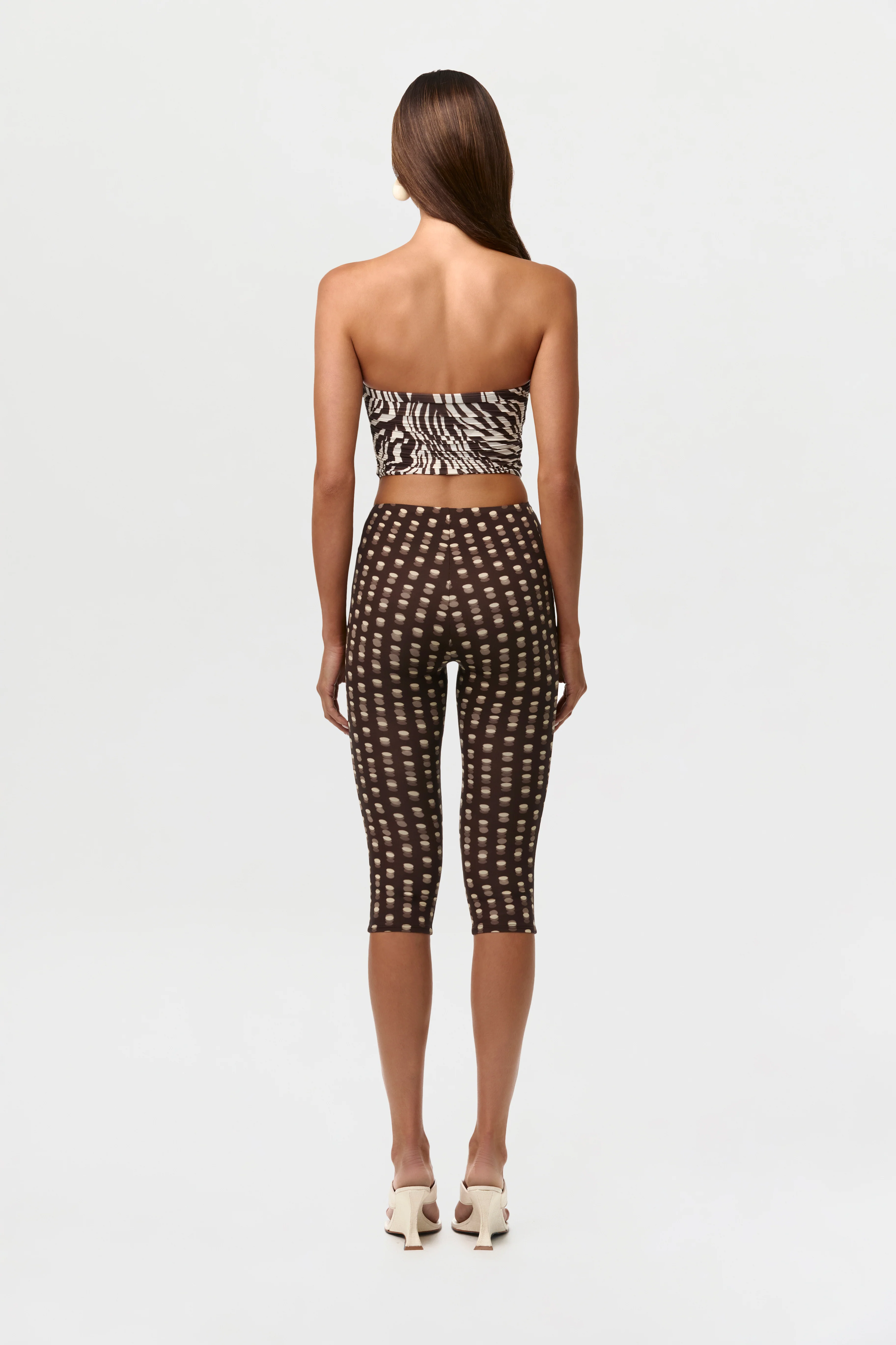 Naked Print Ruched Tube Top - Image 9