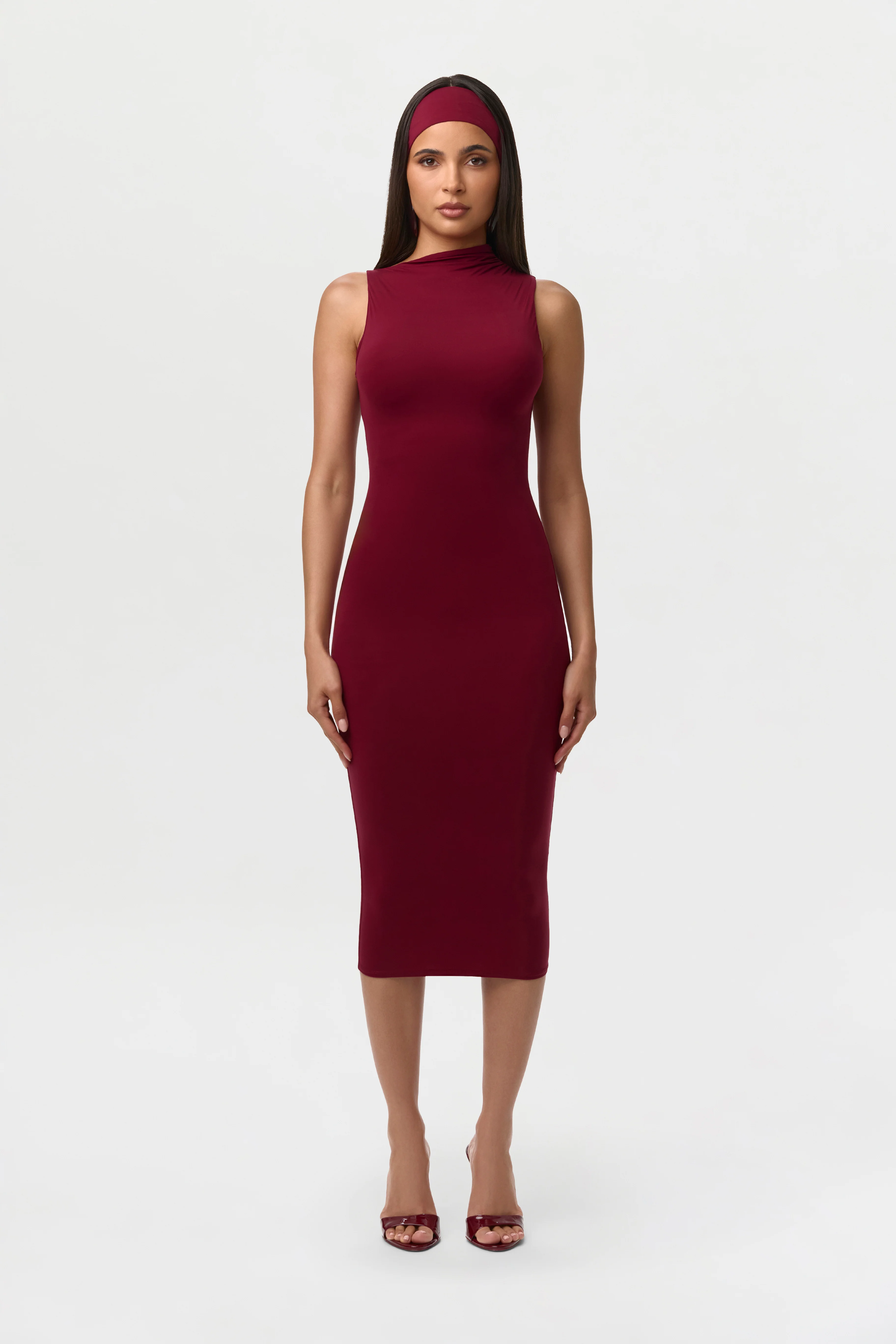 Naked Sleeveless Midi Dress