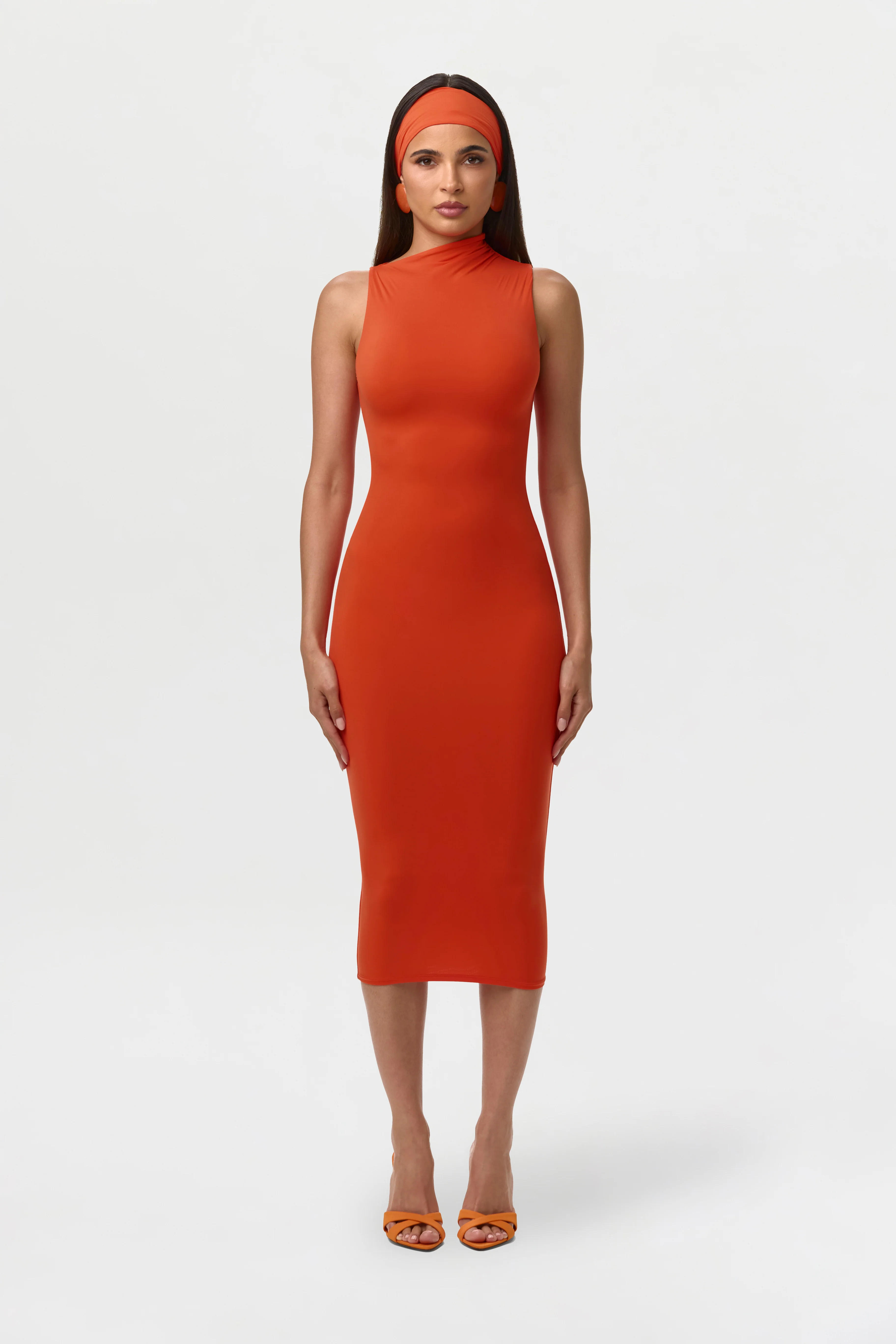 Naked Sleeveless Midi Dress - Image 11