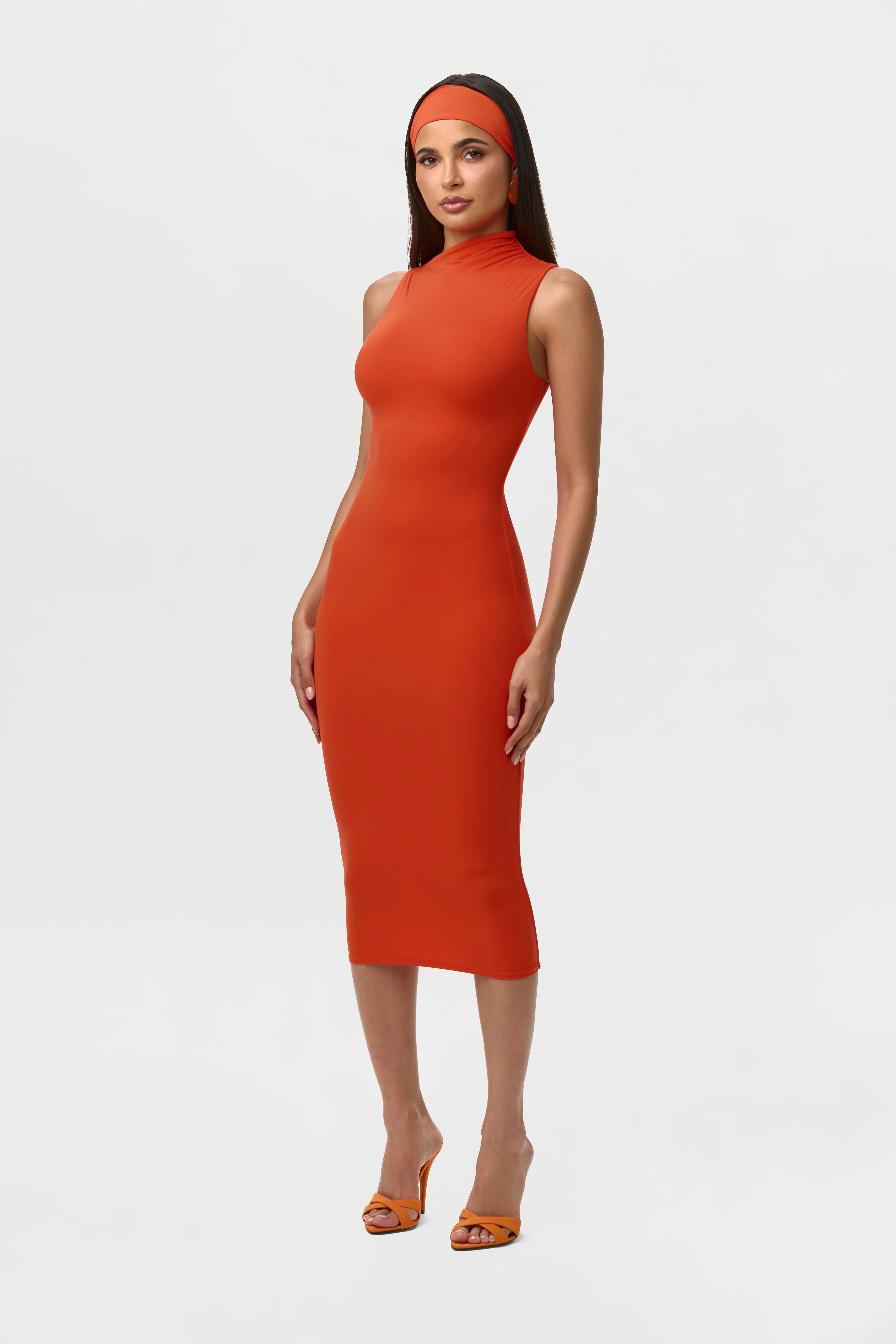 Naked Sleeveless Midi Dress - Image 12