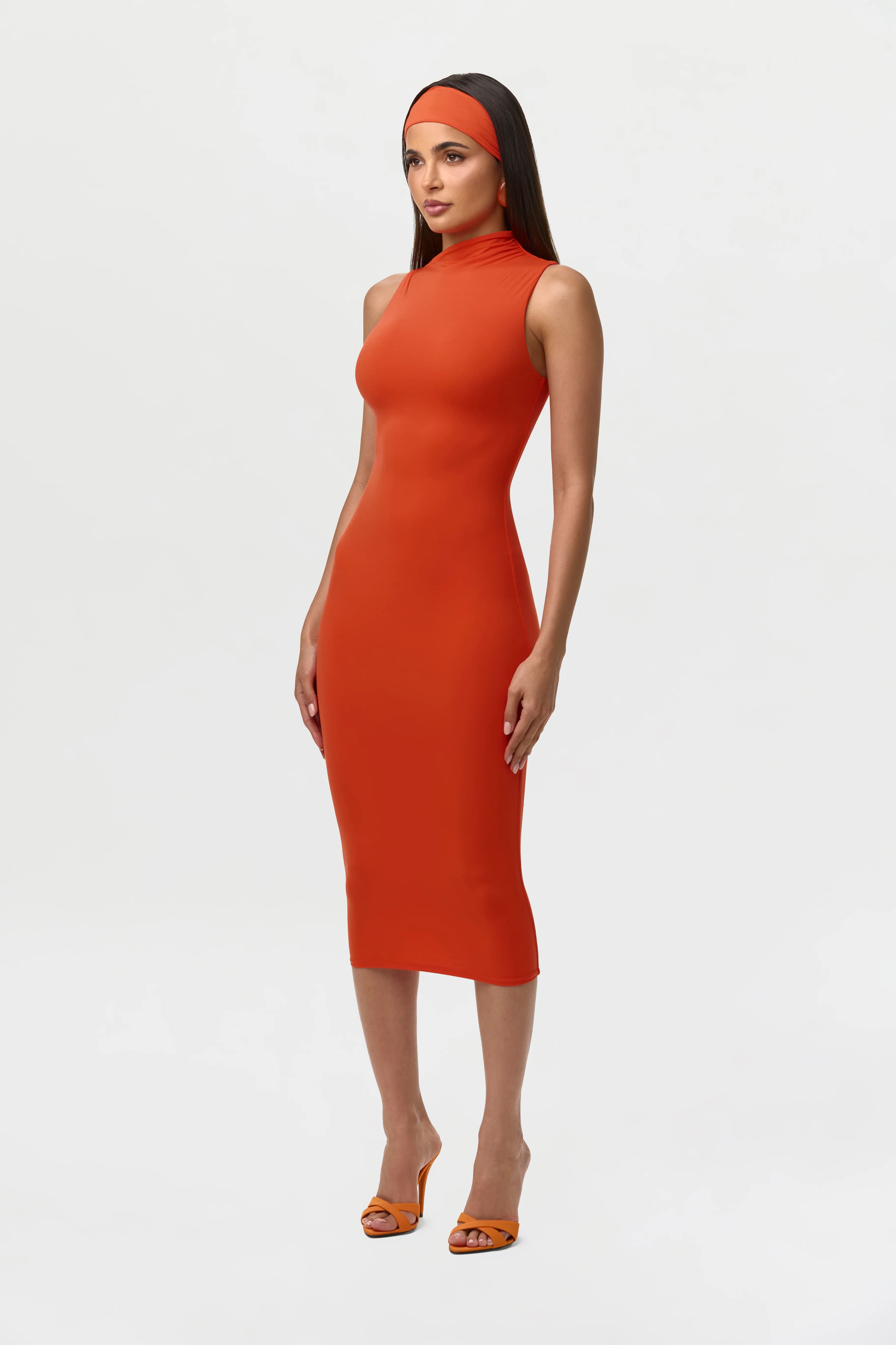 Naked Sleeveless Midi Dress - Image 13