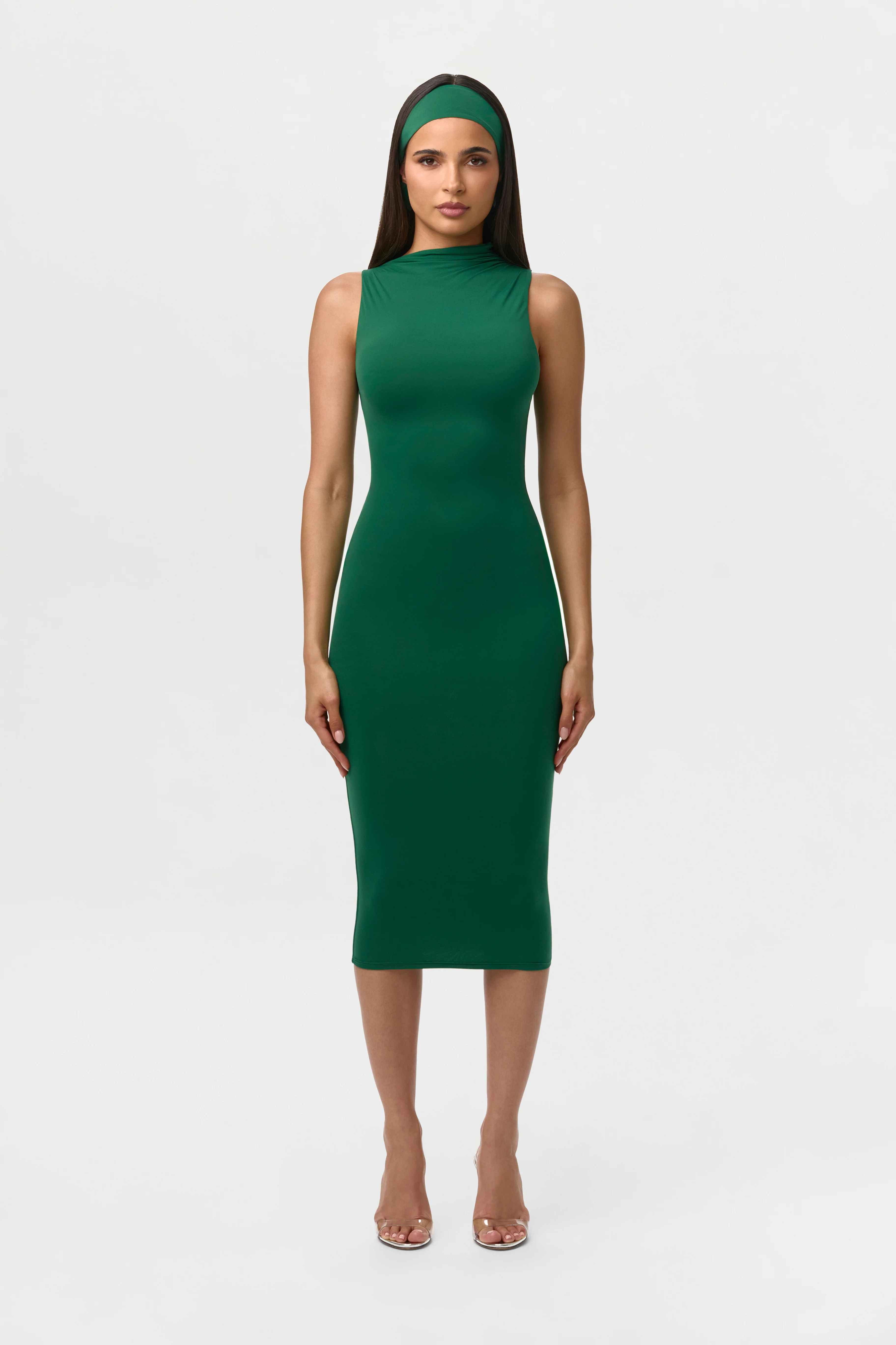 Naked Sleeveless Midi Dress - Image 15