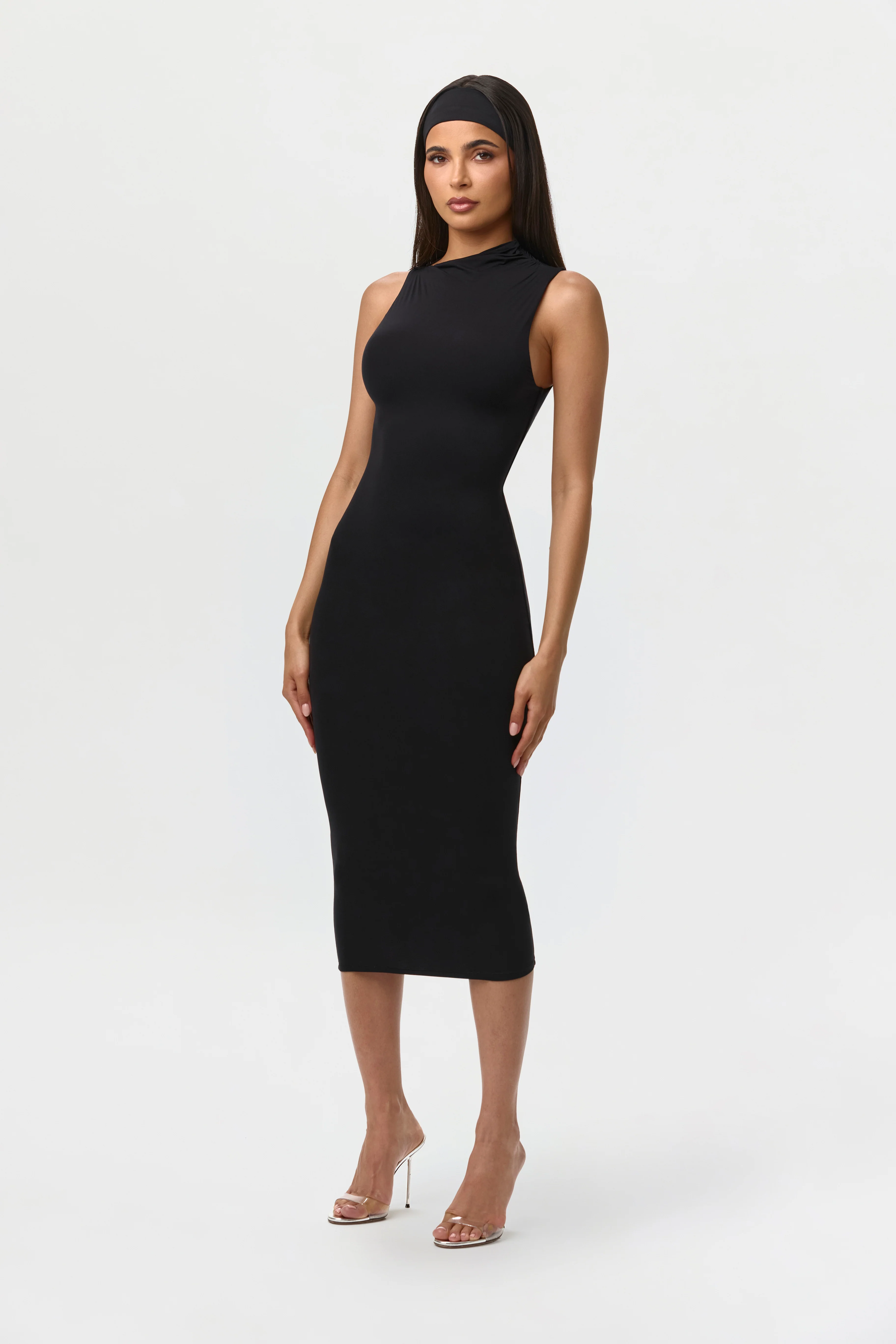 Naked Sleeveless Midi Dress - Image 8