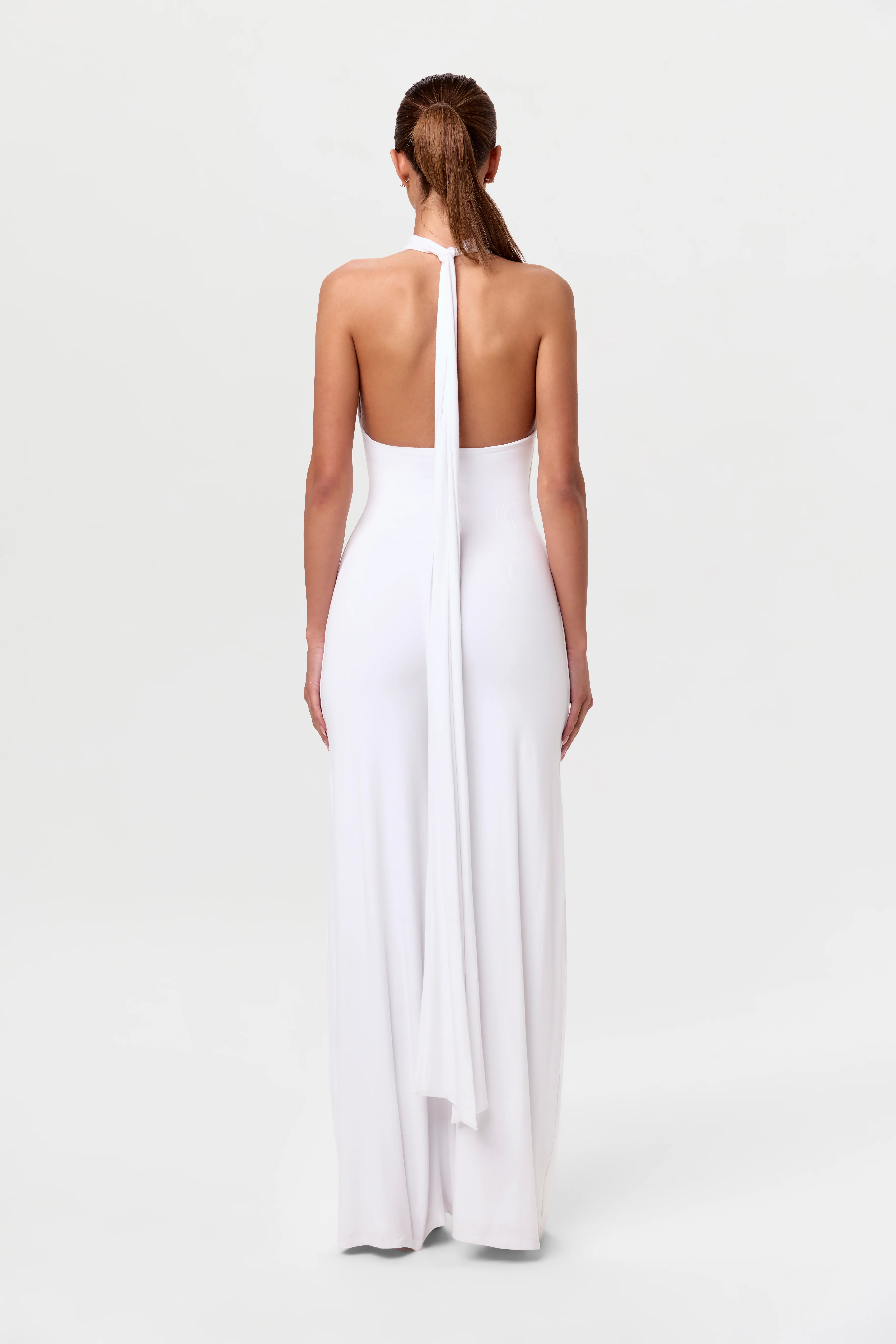Smooth Halter Wide Leg Jumpsuit - Image 11