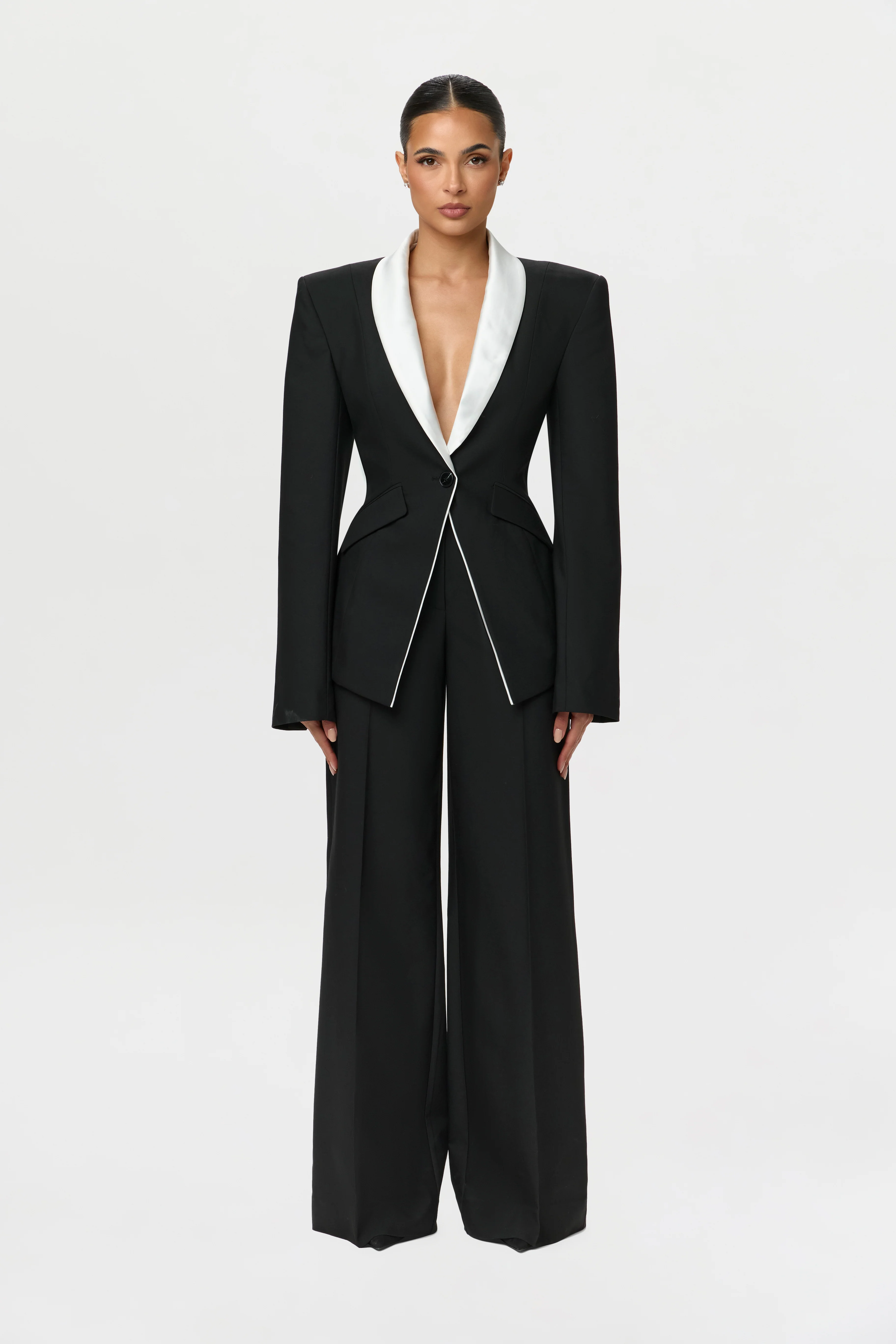 Suiting Contrast Blazer - Image 2