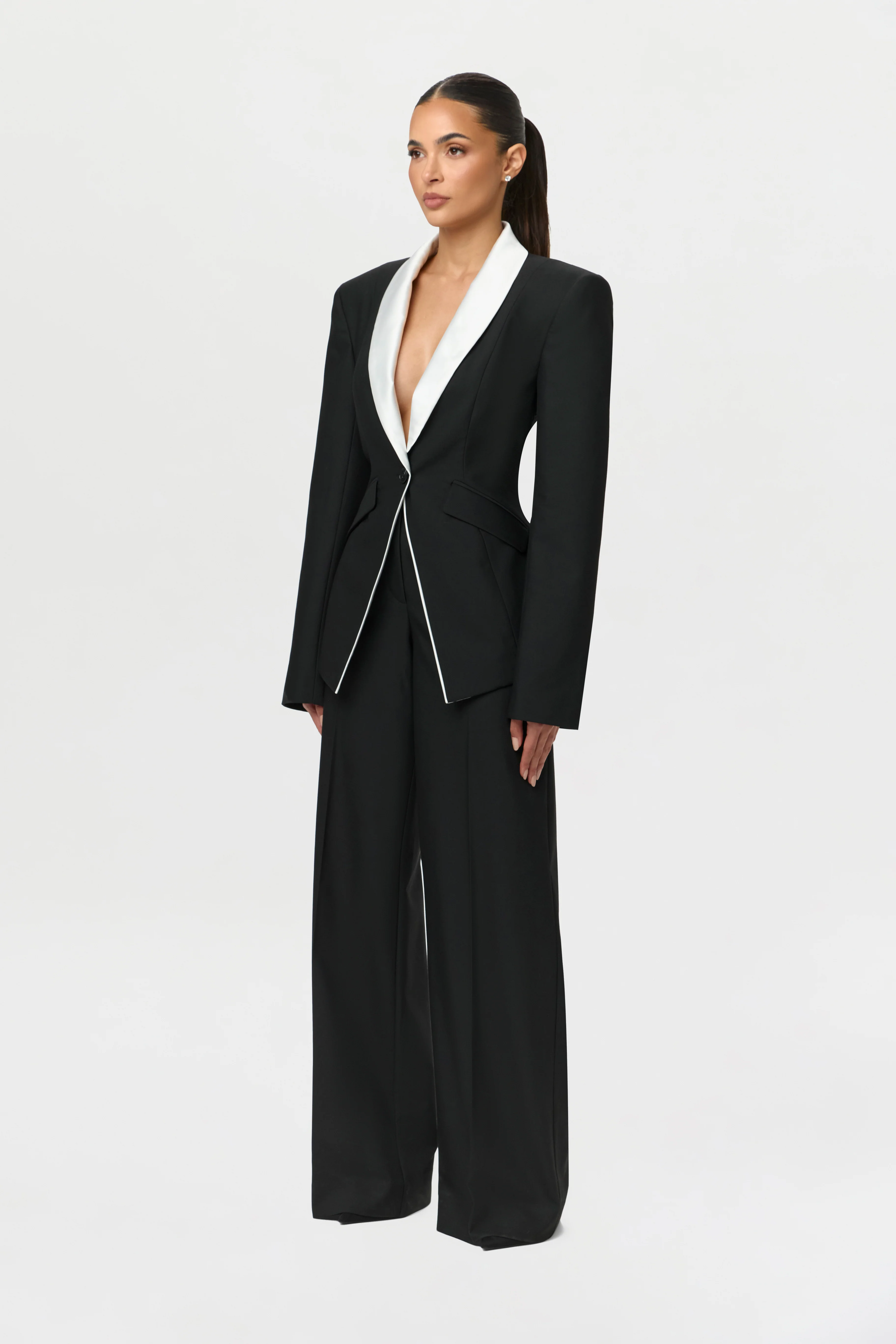 Suiting Contrast Blazer - Image 5